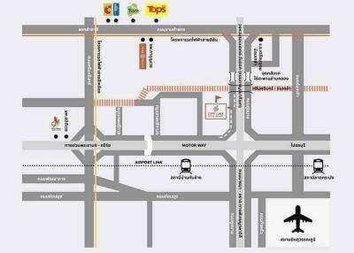 Location map highlighting nearby amenities and transport links