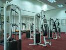 Gym with workout machines