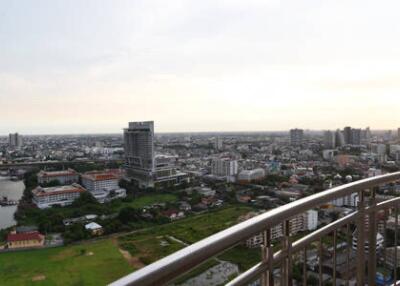 Balcony with city view