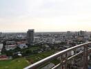 Balcony with city view