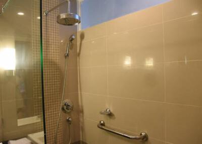 Modern bathroom with shower