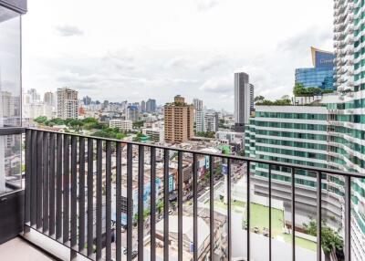 View from the balcony overlooking the city