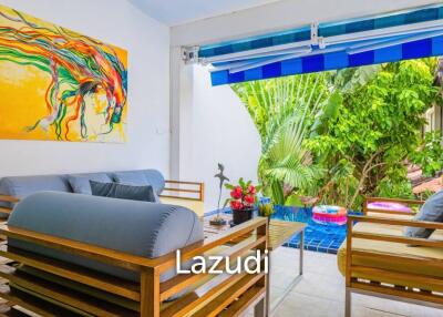 50m to the Beach, Townhouse with Private Pool in Bang Por