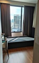 Bedroom with city view