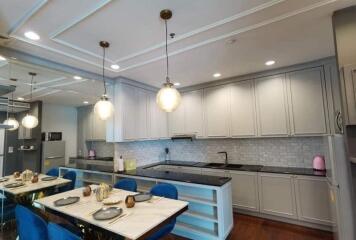 Modern kitchen and dining area