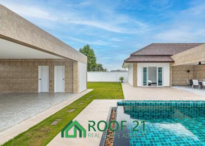 Ready to sell! New Private house with swimming pool and Large Garden, 3 bedrooms and 4bathrooms. Fully furnished