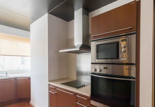 Modern kitchen with built-in appliances