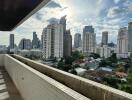 View from the balcony of the city skyline