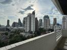 Skyline view from balcony