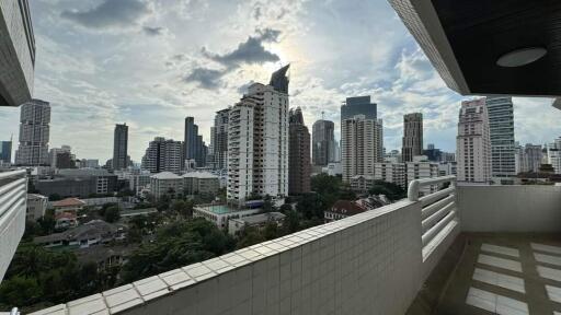 Skyline view from balcony