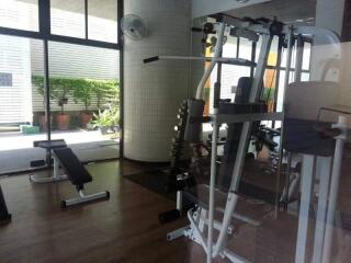 Fitness center with exercise equipment