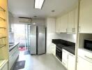 Well-equipped modern kitchen with appliances