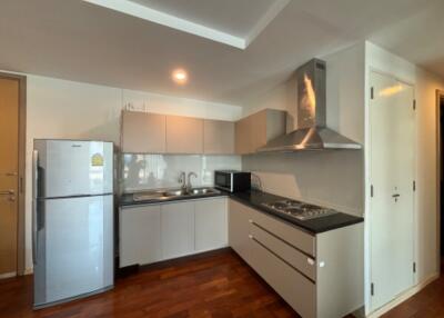 Modern kitchen with stainless steel appliances