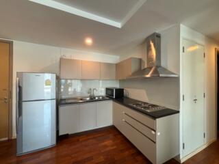 Modern kitchen with stainless steel appliances