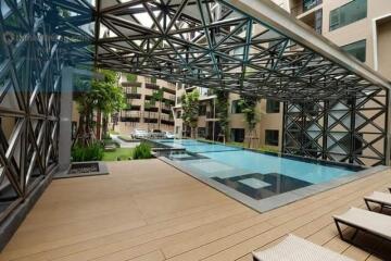 Outdoor swimming pool area