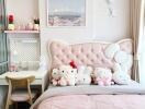 Bedroom decorated with Hello Kitty theme