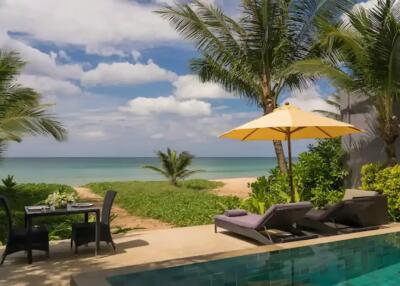 Absolute Oceanfront Luxury Villa For Sale In Natai Beach