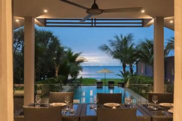 Absolute Oceanfront Luxury Villa For Sale In Natai Beach