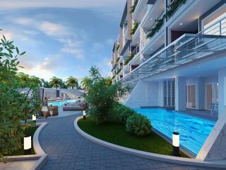 Sea View One Bedroom Condo at Babylon Sky Garden II - Type H