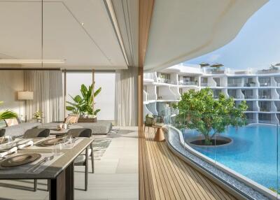 Luxury Beachfront 2-Bedroom Condo in Garrya Residences, Bangtao - Type A