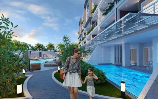 2 Bedroom Condo with Private Swimming Pool for Sale at Babylon Sky Garden II - Type A & B