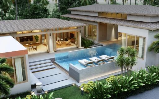 4 Bedroom Private Pool Villa Near Boat Avenue - Celestia Villas