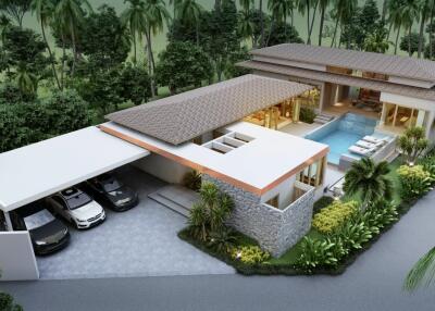 4 Bedroom Private Pool Villa Near Boat Avenue - Celestia Villas