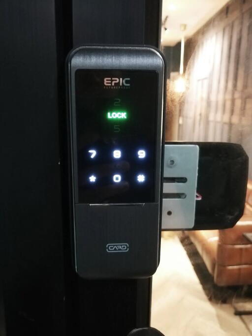 Electronic lock installed on the main door