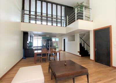 Modern living space with mezzanine