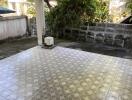 Outdoor Patio with Tiled Flooring