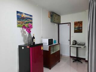 Small kitchen area with appliances