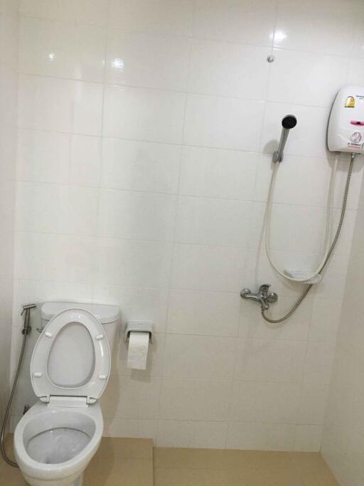 Bathroom with toilet and shower