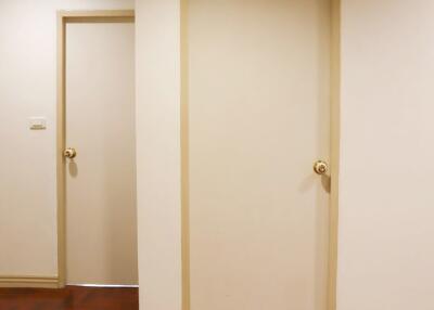 Interior hallway with closed doors