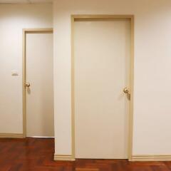 Interior hallway with closed doors