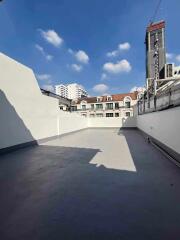 Rooftop with skyline view