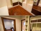 Bedroom with wooden flooring and built-in wardrobe