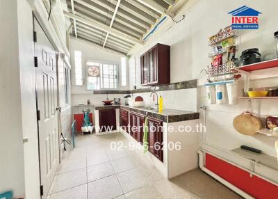 Modern kitchen with ample counter space and storage