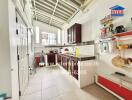 Modern kitchen with ample counter space and storage