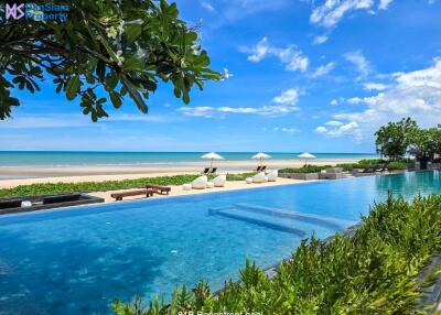 Luxury Beachfront Condo In Cha-Am at Baan Thew Talay Aquamarine