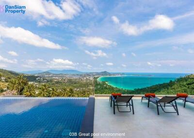 Luxury Samui 3-Bedroom Seaview Villa at Saitara Peak