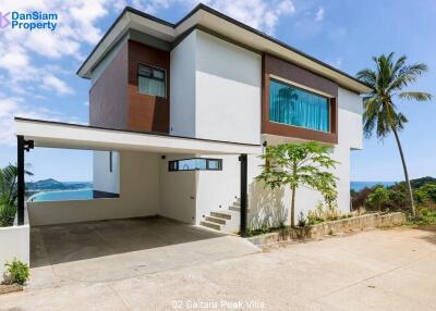 Luxury Samui 3-Bedroom Seaview Villa at Saitara Peak