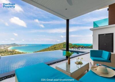 Luxury Samui 3-Bedroom Seaview Villa at Saitara Peak