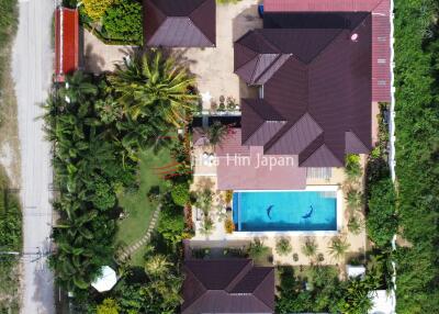 Solid 4 bedroom Pool Villa On 1 Rai Land near town for Sale in Hua Hin (Unfurnished)