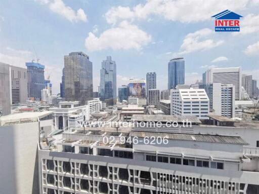 City view from a high-rise building