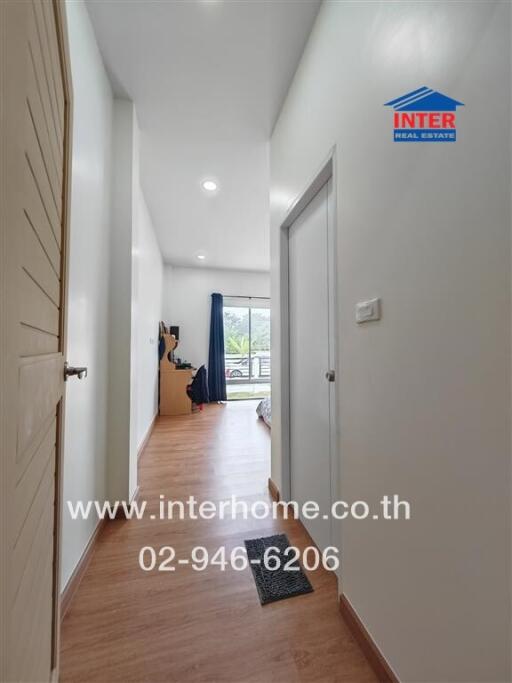 Spacious hallway with natural light