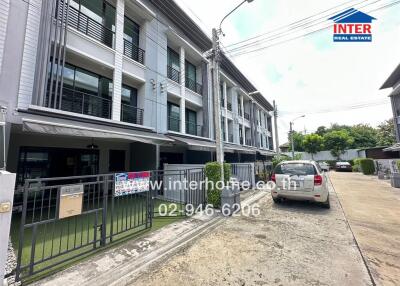 Exterior view of modern townhouses