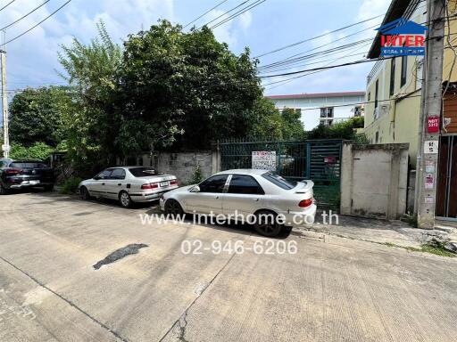 Parking area in front of property