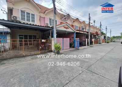 Front view of residential houses