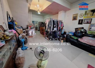 Living room with various items and decorations