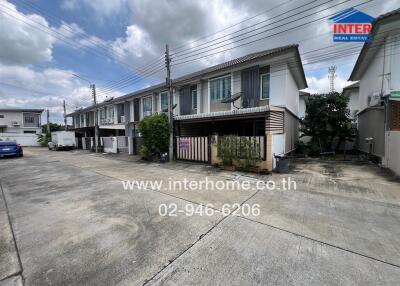 Exterior view of residential buildings in a neighborhood